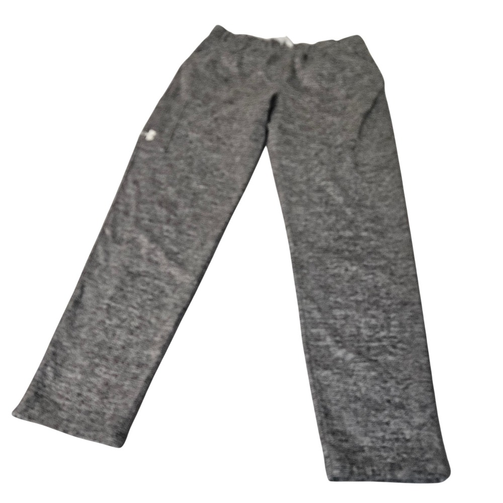 Under Armour ColdGear joggers Kids Large Gray Heathered Loose Pants sweatpant